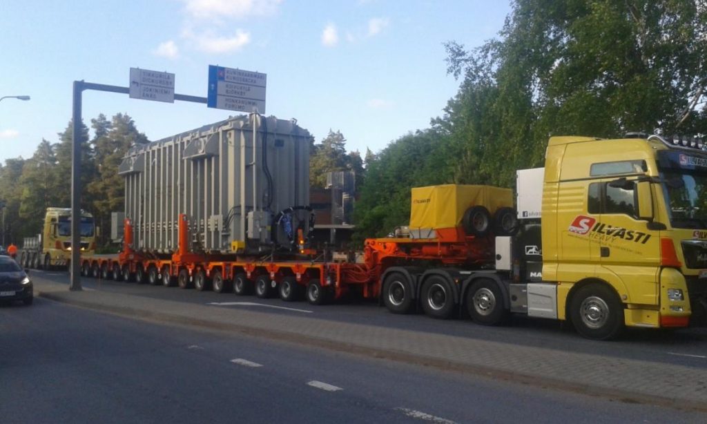 Transformer transportation in Helsinki